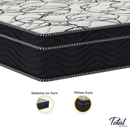 Cama Box Baú Bipartido Queen Branco e Colchão Airtech 150 D45 Ortobom - 4
