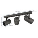 Ver imagem 2 de Trilho Luminária Teto 3 Spots Direcionáveis Alumínio Dourado