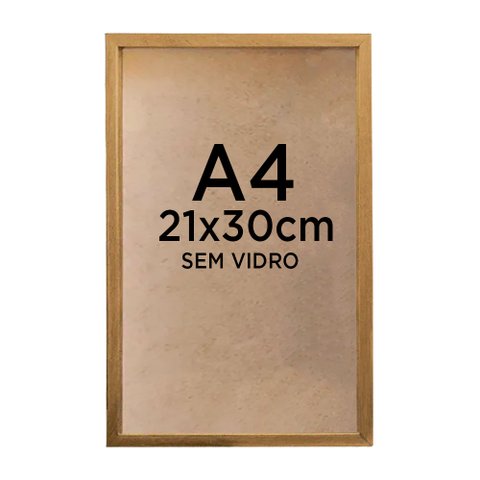 Moldura Quadro Caixa 3cm A4 21x30cm Foto Poster Ilustração - Várias Cores Tacolado Moldura Caixa 3cm