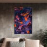 Quadro Decorativo Tela Canvas Abstrato Confete Com Moldura Prata - 180x100 cm - 1
