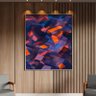Quadro Decorativo Tela Canvas Abstrato Confete Com Moldura Prata - 180x100 cm - 2