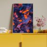 Quadro Decorativo Tela Canvas Abstrato Confete Com Moldura Prata - 180x100 cm - 4