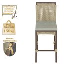 Ver imagem 4 de Mesa Bistrô com 4 Banquetas Roma Marrom Corda Náutica Estofado 3 Trama Original