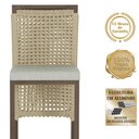 Ver imagem 3 de Mesa Bistrô com 4 Banquetas Roma Marrom Corda Náutica Estofado 3 Trama Original