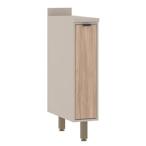 Balcão 20cm 1 Porta com Tampo Stylo Luciane Móveis Cinammon/cumaru
