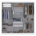Ver imagem 2 de Guarda Roupa Casal 6 Portas 2 Gavetas Londres Espresso Móveis