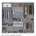 Ver imagem 6 de Guarda Roupa Casal 6 Portas 2 Gavetas Londres Espresso Móveis