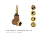 Ver imagem 2 de Base Registro de Pressão Mvs 3/4 Dn20-b 4416.202 Deca