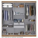 Ver imagem 5 de Guarda Roupa Casal 6 Portas 2 Gavetas Londres Espresso Móveis