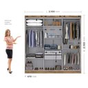 Ver imagem 6 de Guarda Roupa Casal 6 Portas 2 Gavetas Londres Espresso Móveis