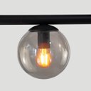 Ver imagem 4 de Lustre Pendente Figo Ouro 1,5m - 9 Globos Esfera de Vidro Fumê