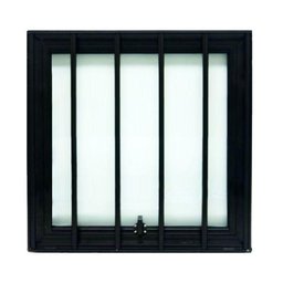 Janela Maxiar Esquadria Brasil Vetx 40x40 Preto Grade [f123] - 1