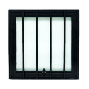 Janela Maxiar Esquadria Brasil Vetx 40x40 Preto Grade [f123]