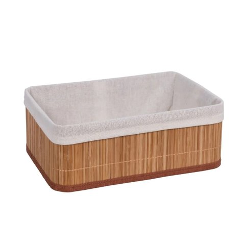 Cesto Organizador de Bambu Retangular Natural - Jolitex - G