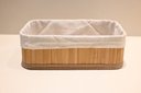 Ver imagem 4 de Cesto Organizador de Bambu Retangular Natural - Jolitex - G