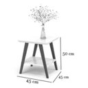 Ver imagem 4 de Mesa Lateral Caio Freijo com Pés em Madeira Preto