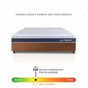 Ver imagem 5 de Conjunto Box Marrom Durban Azul Espuma D28 Viúva 128x188x57 - King House