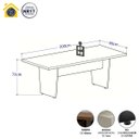 Ver imagem 2 de Mesa de Escritório 2,00m X 0,90m Pés Painel em V F5 Office