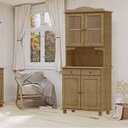 Ver mais imagens de Cristaleira Madeira Maciça 4 Portas 88 Cm 8926 Freijo Milani Store