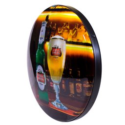 Luminoso de Parede Cerveja Stella Artois Garrafa Retrô Vintage para Bar, Garagem, Churrasqueira - 3