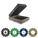 Ver imagem 7 de Base Box Baú 138x188 Linho  com Colchão Dual Firm Espuma Ecoflex