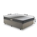 Ver imagem 3 de Base Box Baú 138x188 Linho  com Colchão Dual Firm Espuma Ecoflex