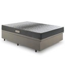 Ver imagem 2 de Base Box Baú 138x188 Linho  com Colchão Dual Firm Espuma Ecoflex