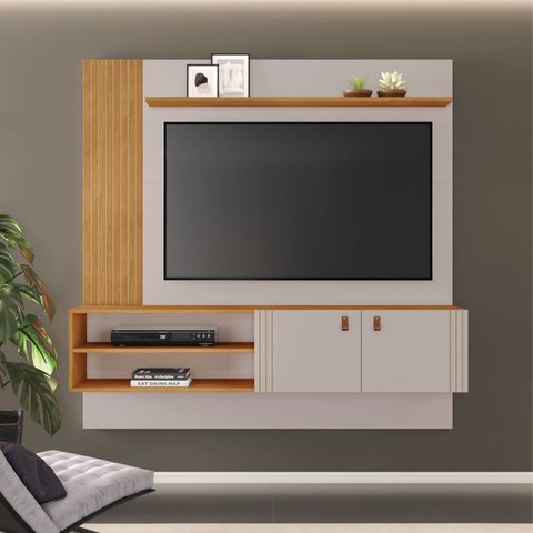 Painel para TV até 65 Polegadas 163CMX162CM 2 Portas Preciso Branco