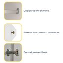 Ver mais imagens de Guarda Roupa Solteiro 4 Portas Zelandia 165cm Yescasa Branco/Neve