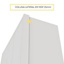 Ver imagem 4 de Guarda Roupa Solteiro 4 Portas Zelandia 165cm Yescasa Branco/Neve