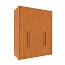 Ver imagem 2 de Guarda Roupa Solteiro 4 Portas Zelandia 165cm Yescasa Bege/Cinamomo