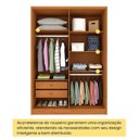 Ver imagem 5 de Guarda Roupa Solteiro 4 Portas Zelandia 165cm Yescasa Bege/Cinamomo/Off White