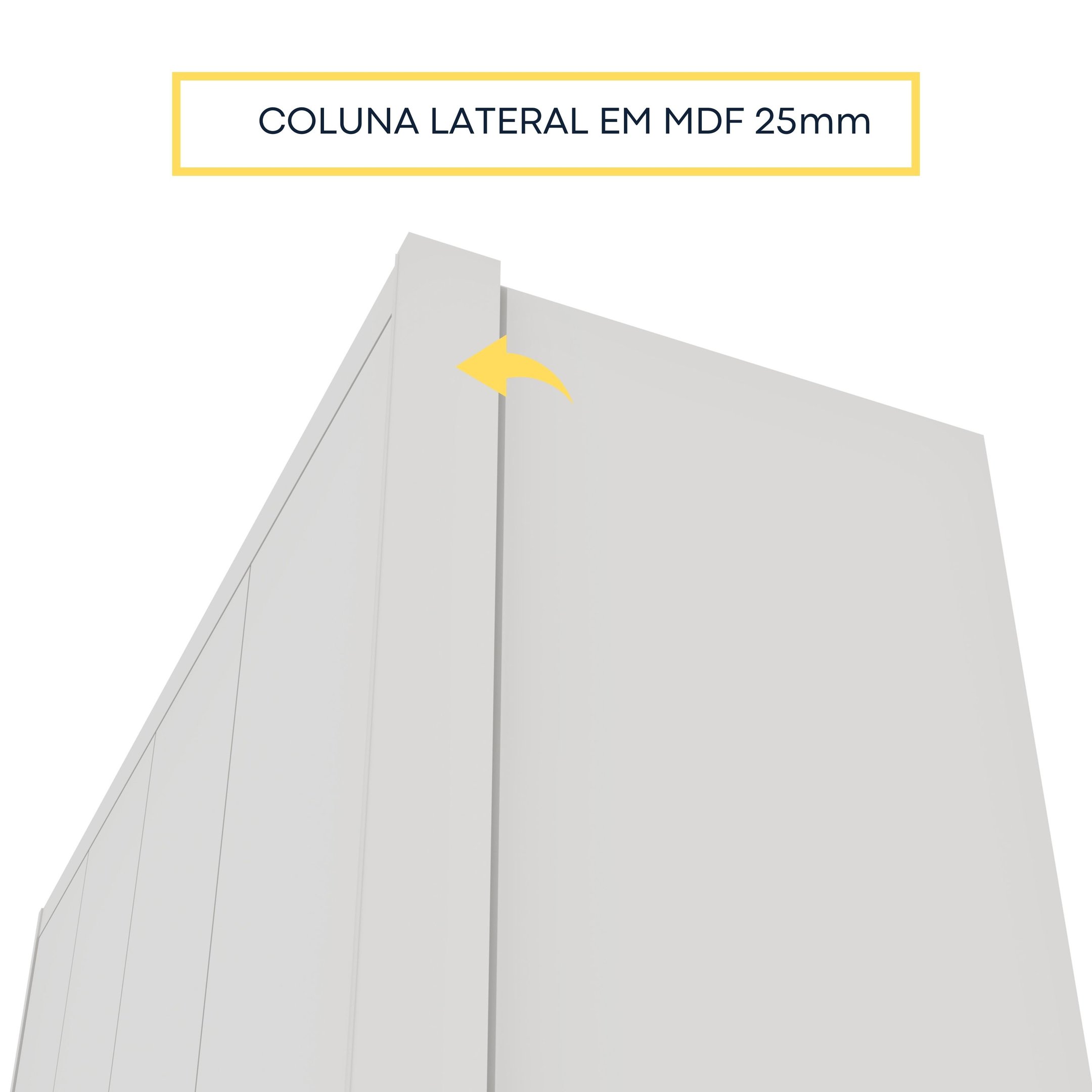 Guarda Roupa Solteiro com pés 4 Portas Zelandia 165cm Espresso Móveis  - 6