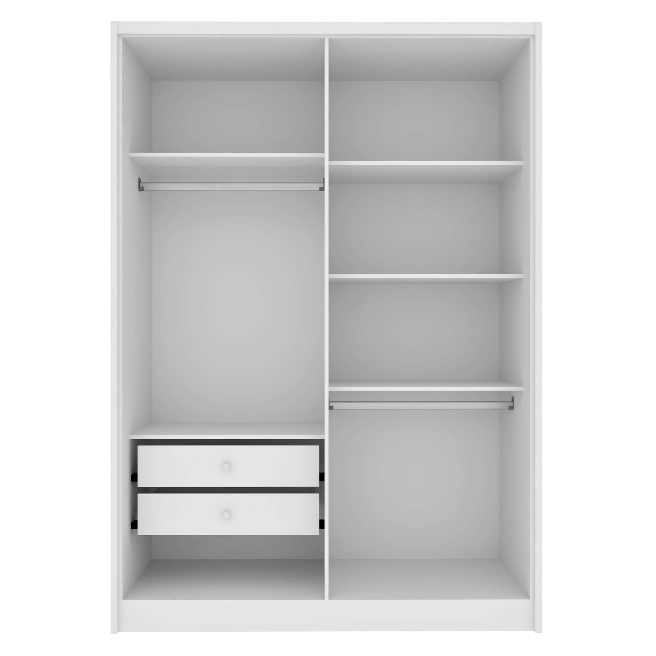 Guarda Roupa Solteiro com pés 4 Portas Zelandia 165cm Espresso Móveis  - 11