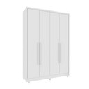 Ver imagem 2 de Guarda Roupa Solteiro com pés 4 Portas Zelandia 165cm Espresso Móveis