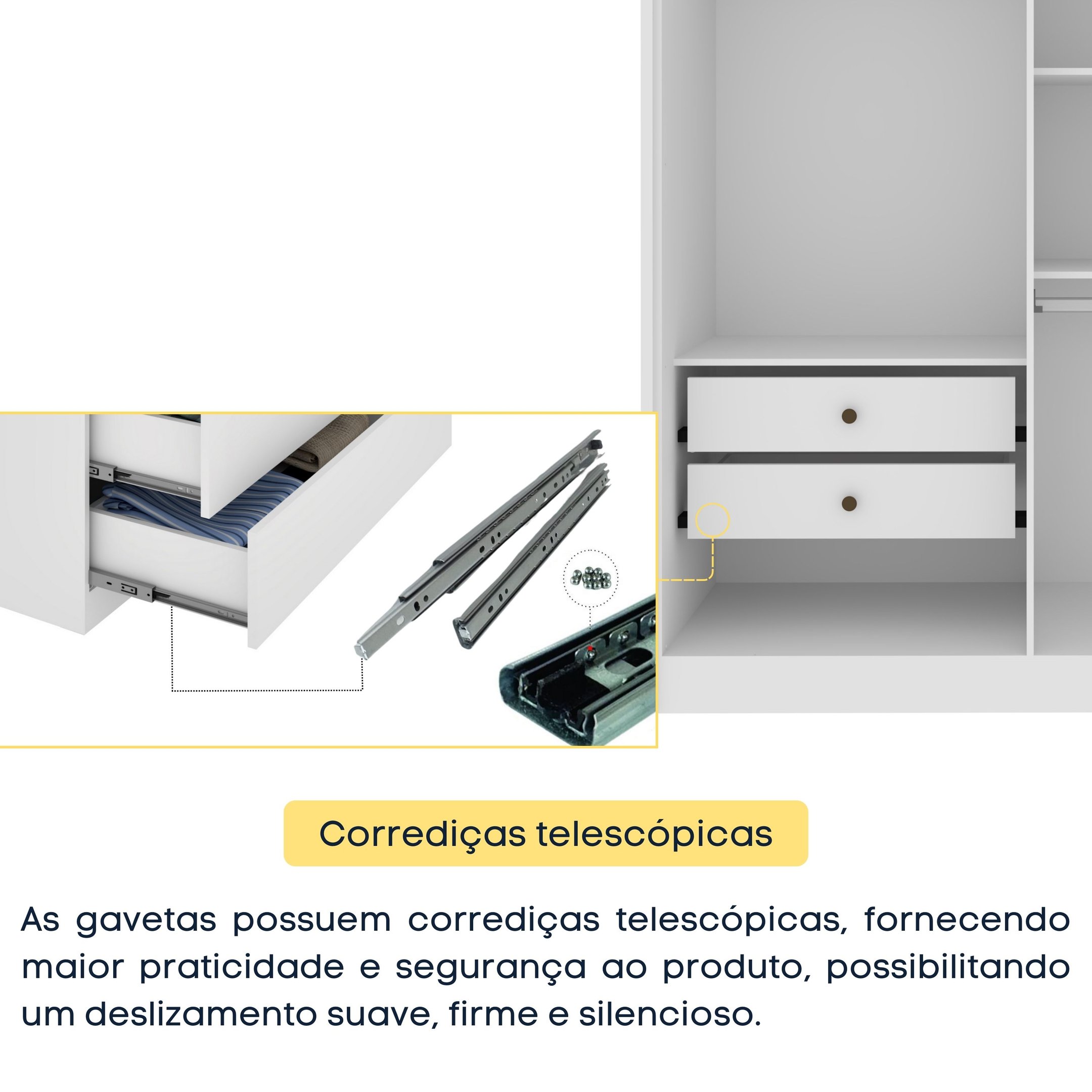 Guarda Roupa Solteiro com pés 4 Portas Zelandia 165cm Espresso Móveis  - 8