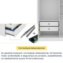 Ver mais imagens de Guarda Roupa Solteiro com pés 4 Portas Zelandia 165cm Espresso Móveis