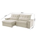 Ver imagem 2 de Sofá Lua Linho 02 Módulos 90 Cm B25cm Meu Sofá Online A302 Linho Branco