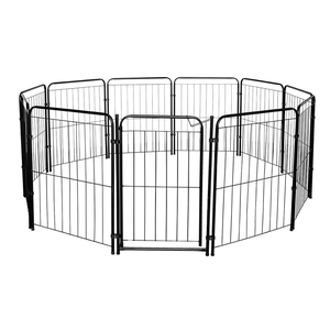 Cercado Pet Cães Cachorros Coelhos com 10 Módulos + Portão 83cm Utilyse Preto