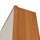 Ver imagem 6 de Guarda Roupa Solteiro com Pés 4 Portas Zelandia 165cm Yescasa Bege/Cinamomo/Off White