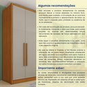 Ver imagem 7 de Guarda Roupa Solteiro com Pés 4 Portas Zelandia 165cm Yescasa Bege/Cinamomo/Off White