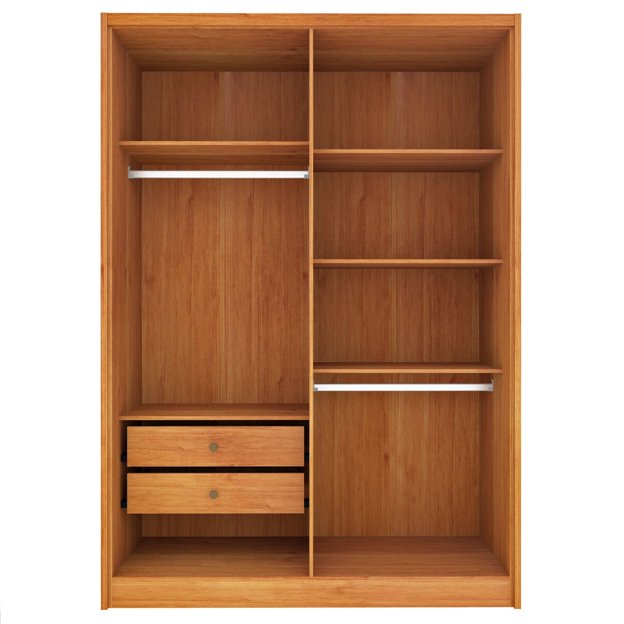Guarda Roupa Solteiro com pés 4 Portas Zelandia 165cm Espresso Móveis  - 10
