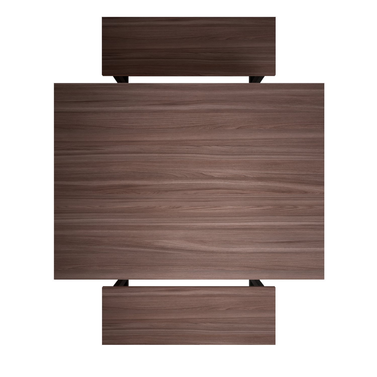 Mesa Refeitório 4 Lugares com 2 Bancos Metal Wood Design - 4