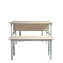 Ver imagem 5 de Mesa Refeitório 4 Lugares com 2 Bancos Metal Wood Design
