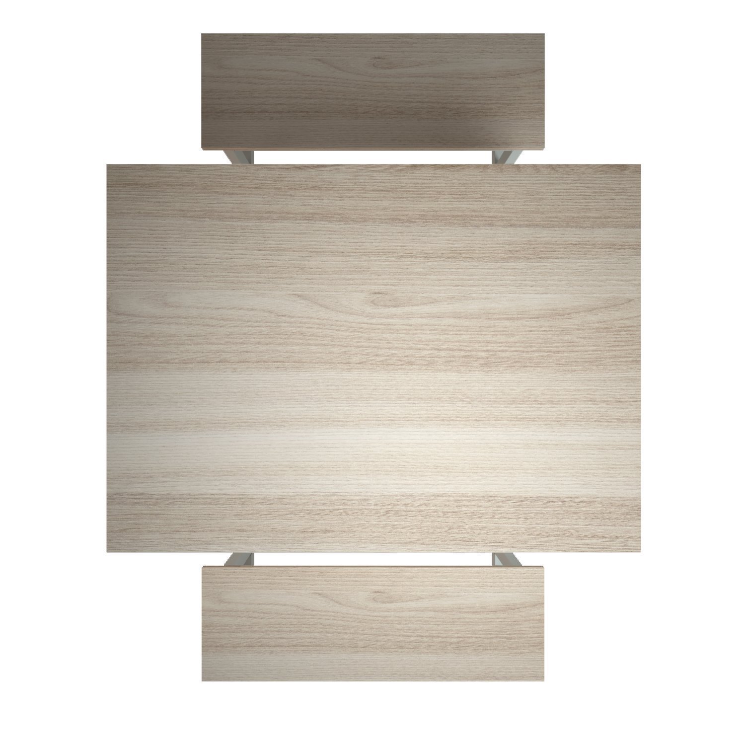 Mesa Refeitório 4 Lugares com 2 Bancos Metal Wood Design - 4
