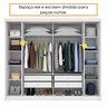 Guarda Roupa Casal 4 Portas 4 Gavetas Luxor Espresso Móveis - 11