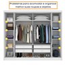 Guarda Roupa Casal 4 Portas 4 Gavetas Luxor Espresso Móveis - 10