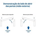 Ver imagem 4 de Kit Porta de Madeira PE30 Esel 213CMX120CMX12CM Direita Esel Marrom