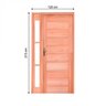 Kit Porta de Madeira PE30 Esel 213cmx120cmx12cm Direita Esel - 2