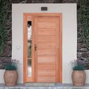 Ver imagem 1 de Kit Porta de Madeira PE30 Esel 213CMX120CMX12CM Direita Esel Marrom